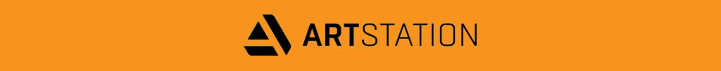 ArtStation logo on an orange background